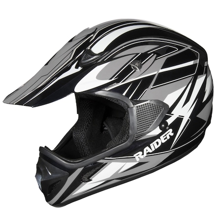 Raider Helmet, Rx1 Adult Mx - Blk/Sil - Xl 2121916